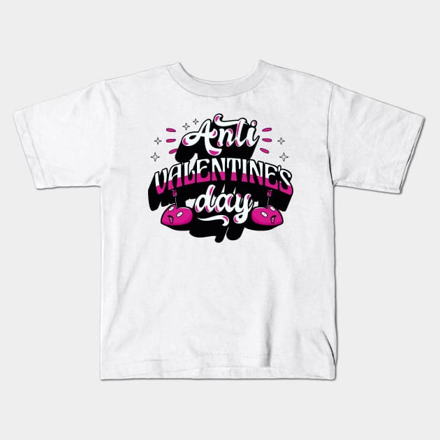 Anti Valentines Day Kids T-Shirt by aaallsmiles